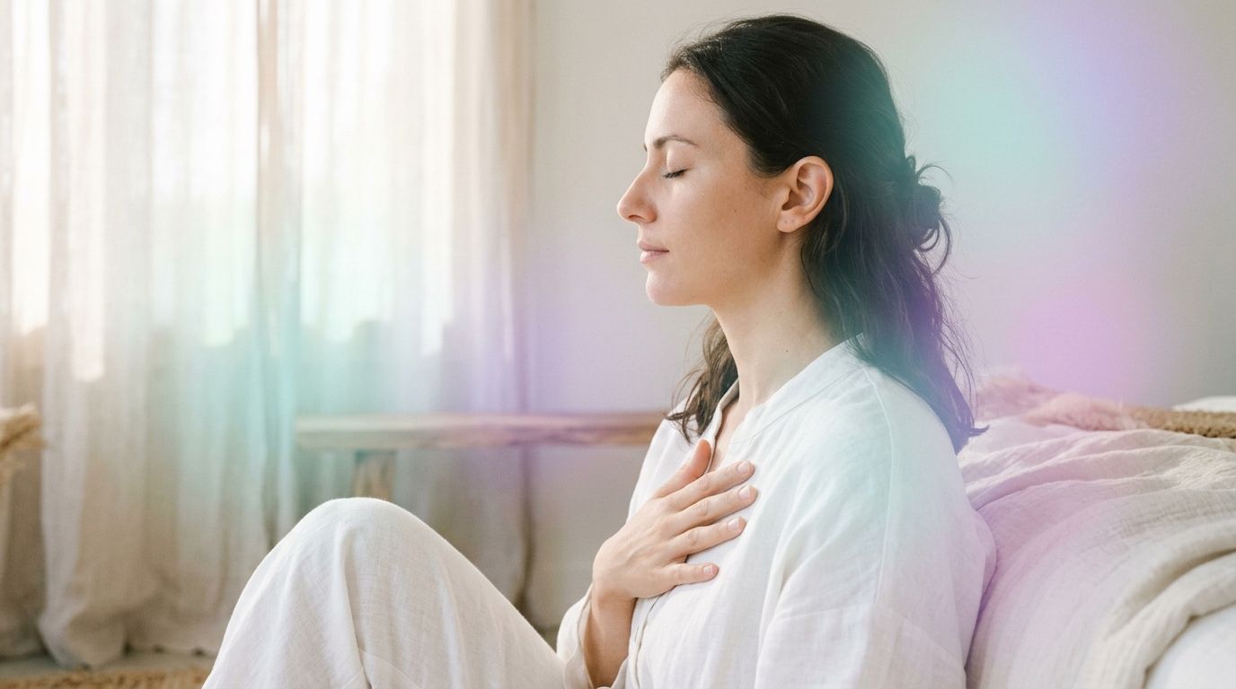 Respiración diafragmática consciente y calma somática para regular el efecto Bohr